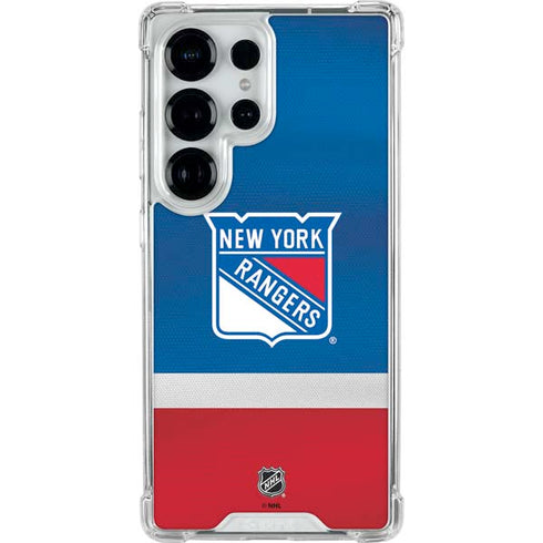 NHL New York Rangers Jersey Galaxy S25 Ultra Clear Case